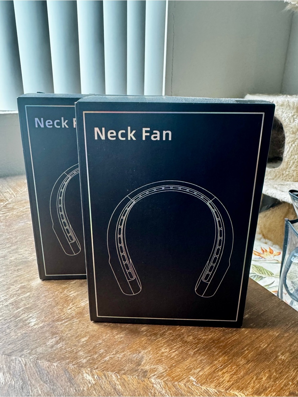 Portable Neck Fan (Rechargable)- Black (2-Pack)